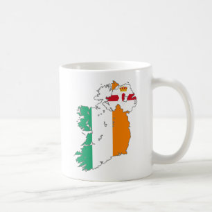 Celtic Nation Irish Map Tasse