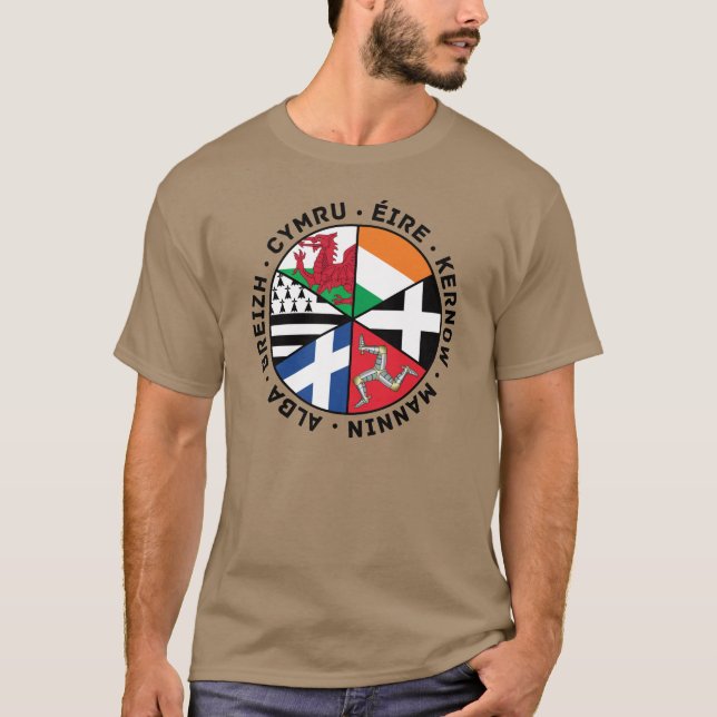 Celtic Nations Flags T-Shirt (Vorderseite)