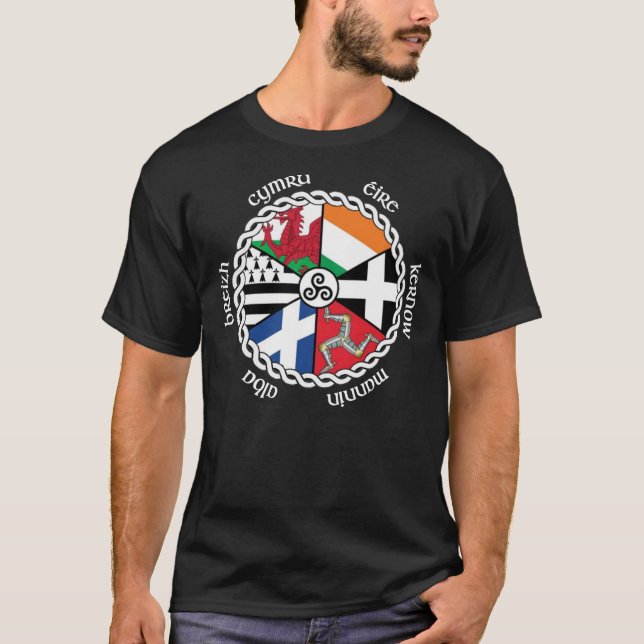 Celtic Nations Flags Wesentlichen T-Shirt (Vorderseite)
