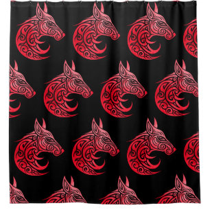 Celtic Nordic Fox Duschvorhang