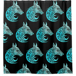 Celtic Nordic Winter Fox Duschvorhang