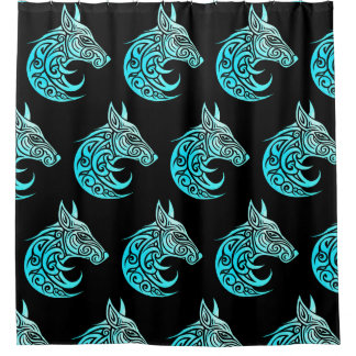 Celtic Nordic Winter Fox Duschvorhang