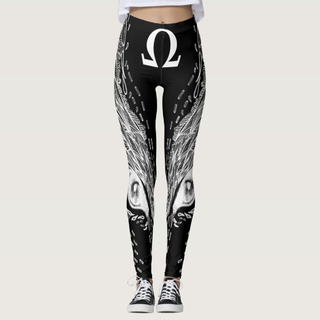 Celtic-Omega-Wolf-Fantasie-Leggings Leggings (Vorderseite)