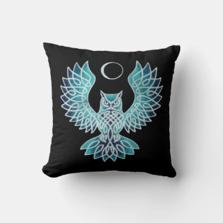 Celtic Owl Moon Kissen