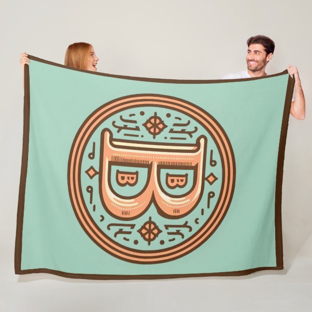 Celtic Pastel Letter "B" Large Fleece Blanket (Beispiel)