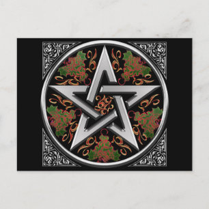 Celtic Pentagram Postcard Postkarte