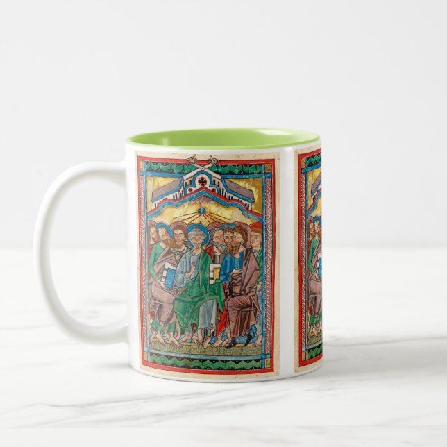 Celtic Pentecost Icon Zweifarbige Tasse (Links)