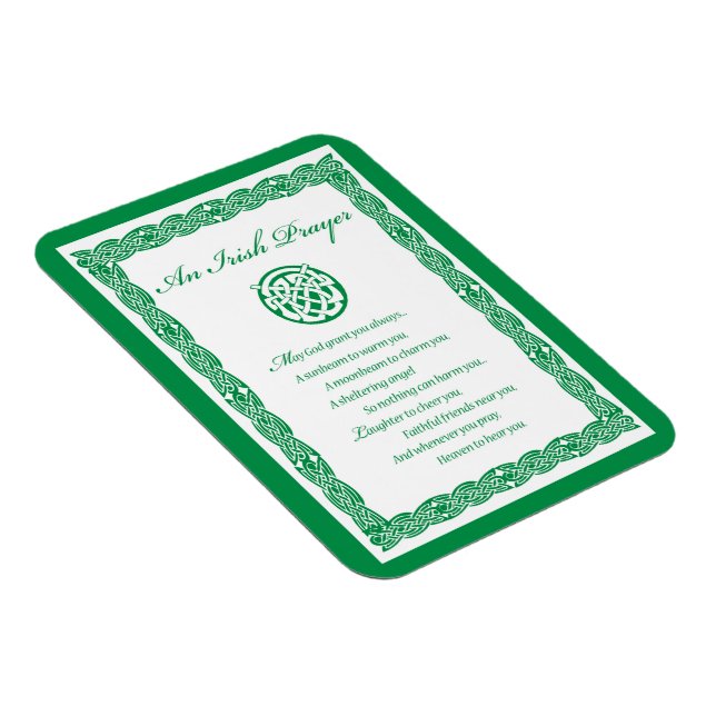 Celtic Prayer St. Patrick's Day Magnet (Rechte Seite)