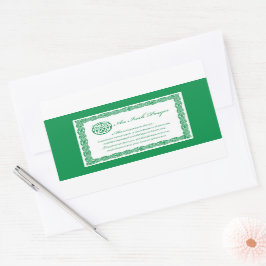 Celtic Prayer St. Patrick's Day Rechteckiger Aufkleber