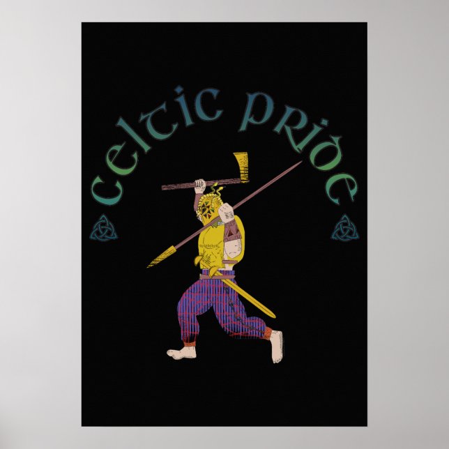 Celtic Pride Shirt Celtic Warrior  Poster (Vorne)