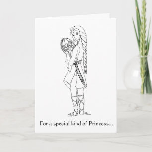Celtic Princess Birthday Card Karte