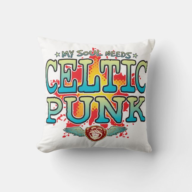 Celtic Punk Soul Cushion Kissen (Vorderseite)