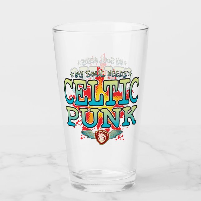 Celtic Punk Soul Glass Tumbler (Vorderseite)