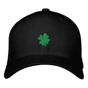Celtic Quest "Green Clover" FlexFit Hat Bestickte Kappe