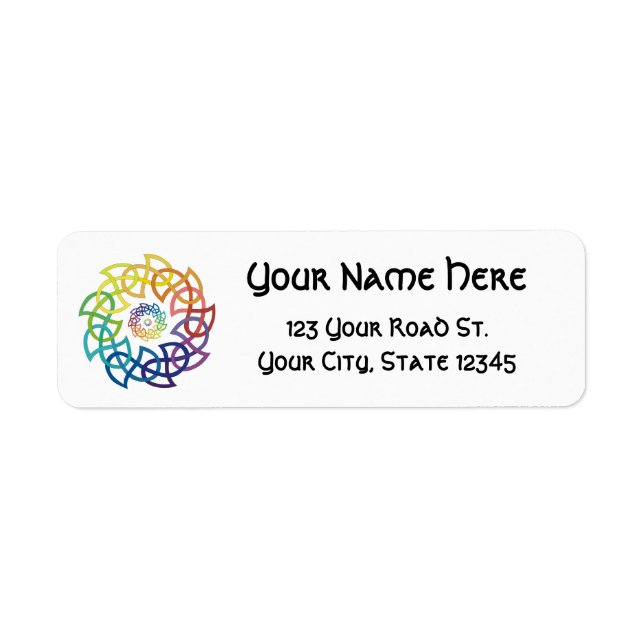 Celtic Rainbow Knüpfarbeit (Vorne)