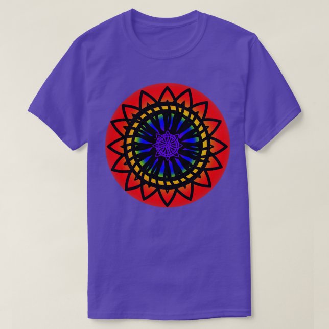 Celtic Rainbow Mandala T-Shirt (Design vorne)