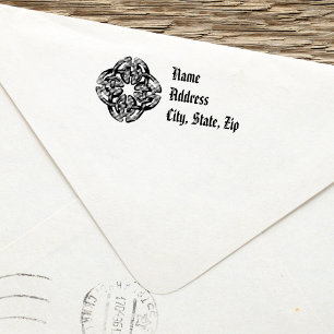 Celtic Rücksendeadresse Briefmarke Einfach Rustika Permastempel