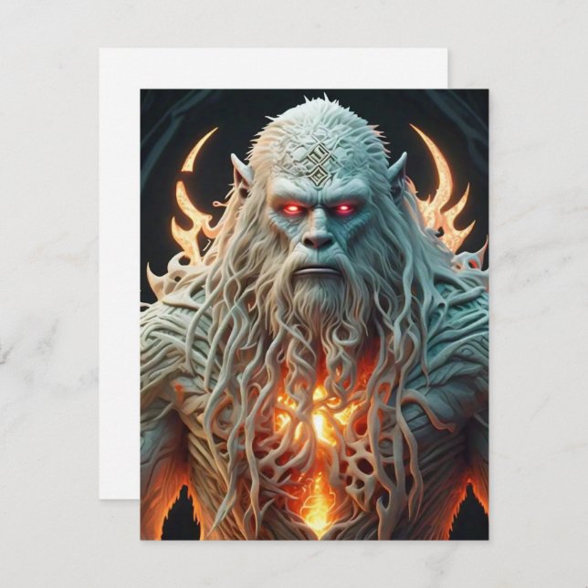 Celtic Sasquatch Begleitkarte (Vorne/Hinten)