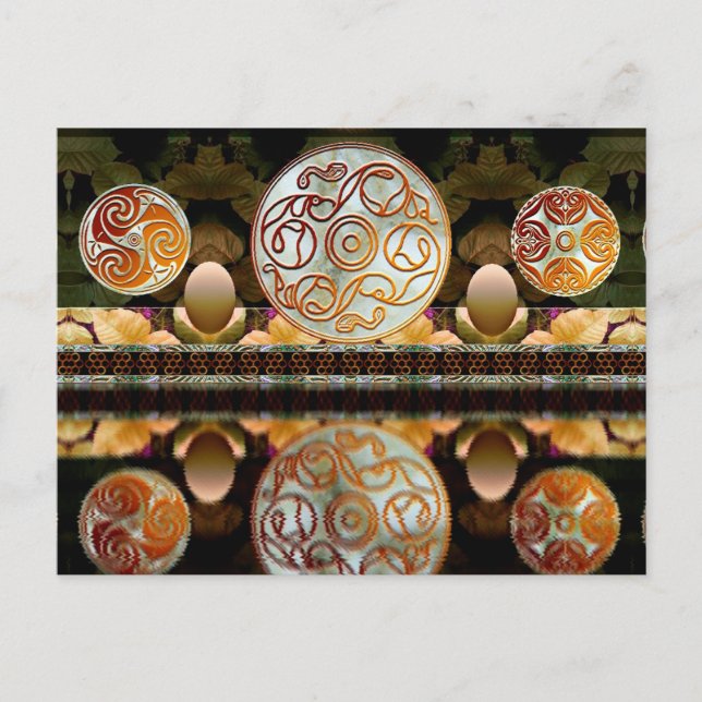 "Celtic Shrine" Postkarte (Vorderseite)