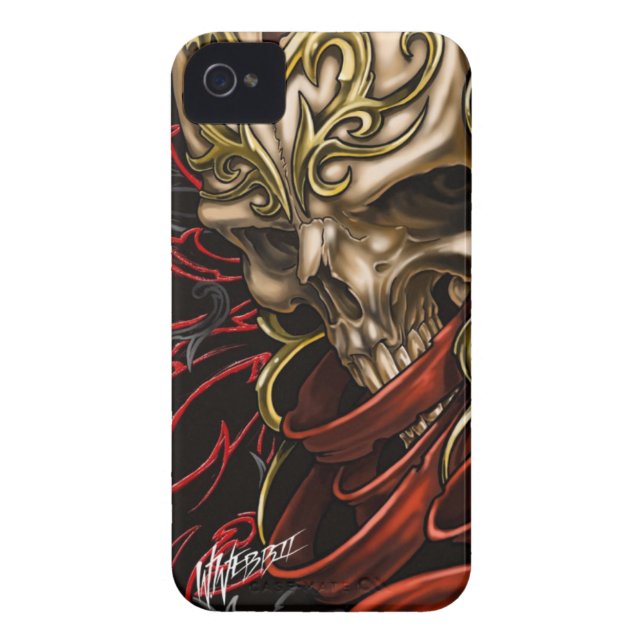 Celtic Skull iPhone 4 Fall Case-Mate iPhone Hülle (Rückseite)