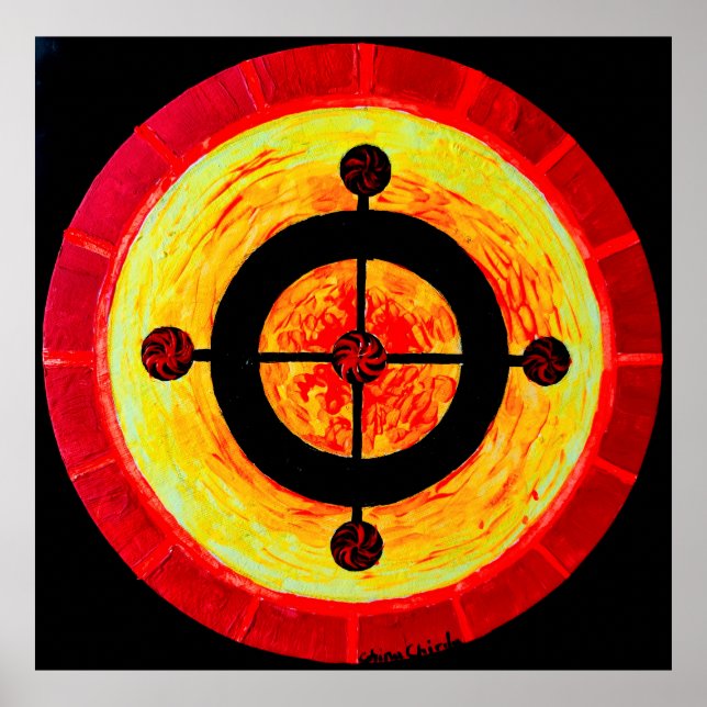 Celtic-Solarsymbol Poster (Vorne)