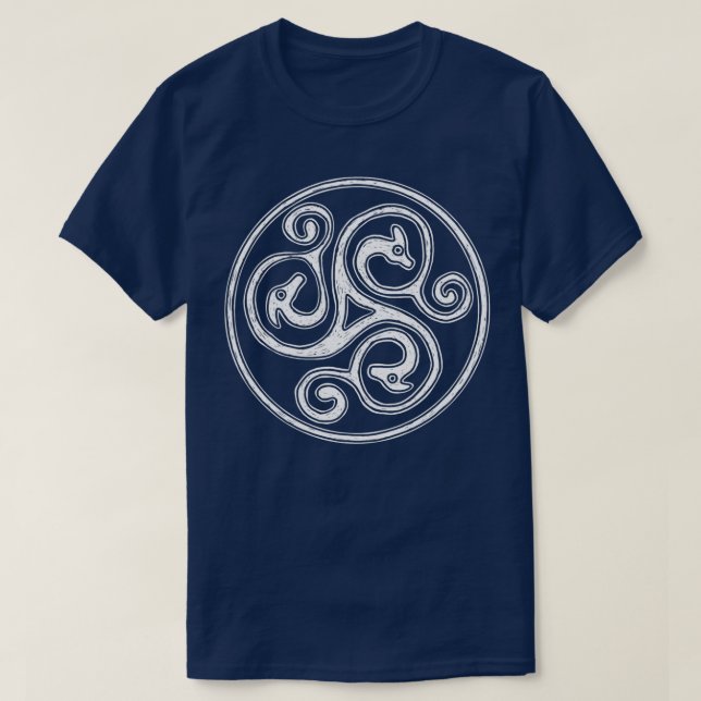 Celtic Spiral Dragon Design T-Shirt (Design vorne)