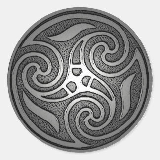 Celtic Spiral Runder Aufkleber