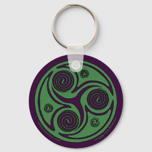 Celtic Spiral Schlüsselanhänger, Triskelion Design Schlüsselanhänger