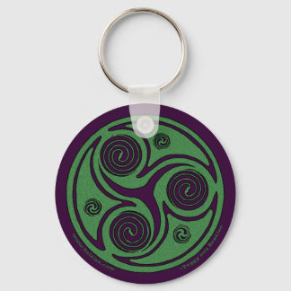 Celtic Spiral Schlüsselanhänger, Triskelion Design Schlüsselanhänger