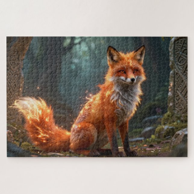 Celtic Spirit Animal Fuchs Jigsaw Puzzle (Horizontal)