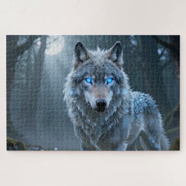 Celtic Spirit Animal Wolf Puzzle (Horizontal)