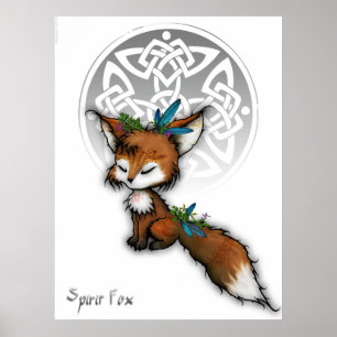 Celtic Spirit Fox Poster