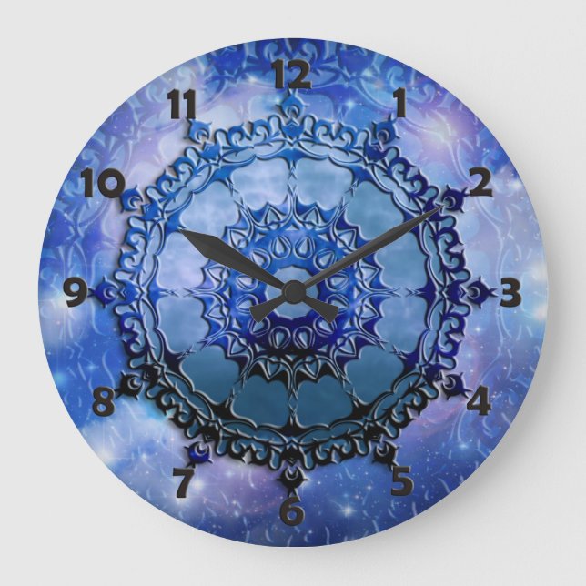 Celtic Spirit Mandala Große Wanduhr (Vorderseite)