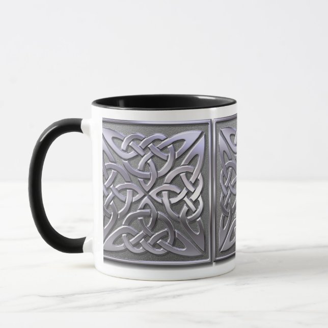 Celtic Square - silber Tasse (Links)