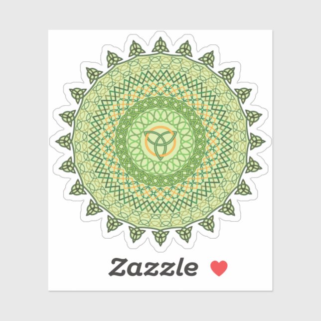 Celtic St. Patty's Day Contour Sticker (Blatt)