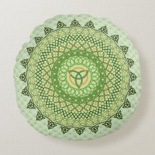 Celtic St. Patty's Day Round Pillow Rundes Kissen