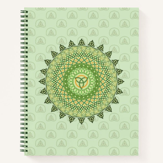 Celtic St. Patty's Day Spiral Notebook Notizbuch (Vorderseite)