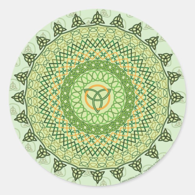 Celtic St. Patty's Day Sticker (Vorderseite)