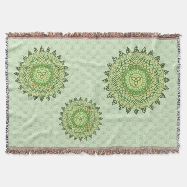 Celtic St. Patty's Day Throw Blanket Decke (Vorderseite)