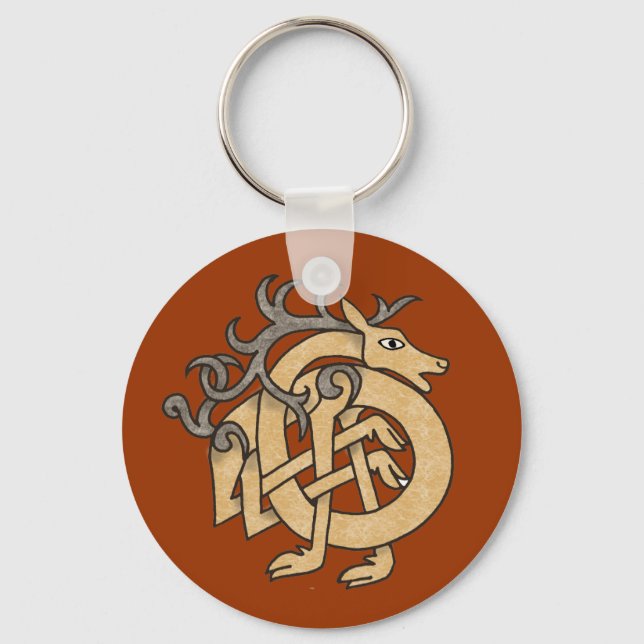 Celtic Stag Schlüsselanhänger (Vorderseite)