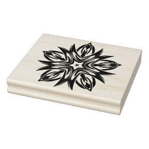 Celtic star pattern Art Briefmarken Gummistempel