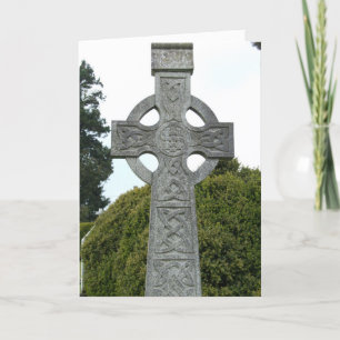 Celtic Stone Cross Grußkarte Karte