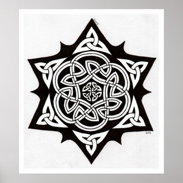 Celtic Sun print Poster (Vorne)