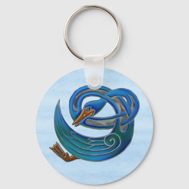 Celtic Swan Schlüsselanhänger (Vorderseite)