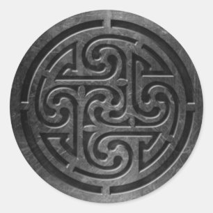 Celtic Symbol 6 Aufkleber, 3 Zoll (Blatt 6) Runder Aufkleber
