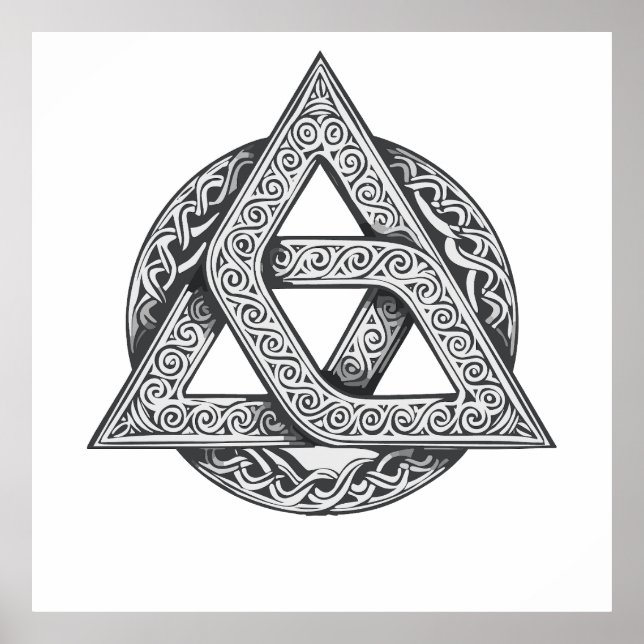 Celtic symbol, trinity knot poster (Vorne)