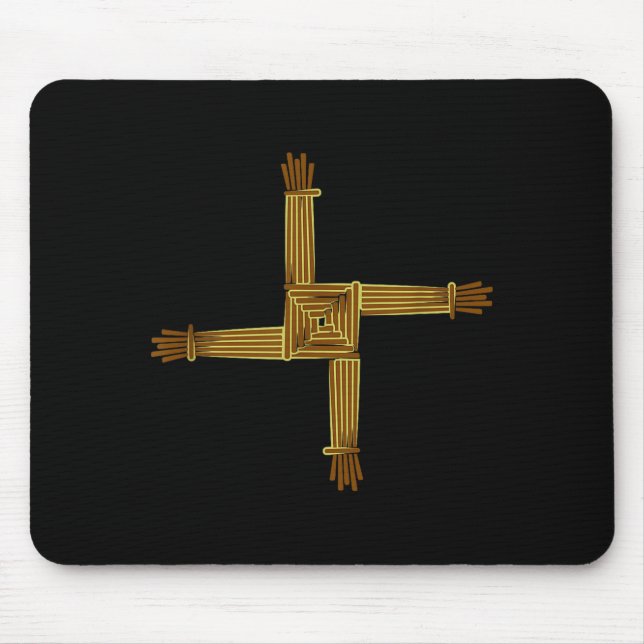 Celtic Symbols Brigid's Cross Celtic Knot Irish Sy Mousepad (Vorne)