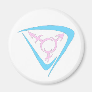 Celtic Trans Symbol weiß Magnet