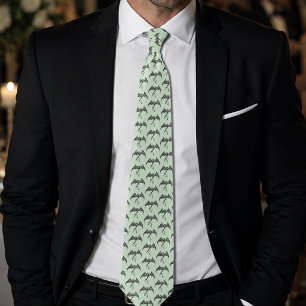 Celtic Tribal Dragon Black Green Krawatte