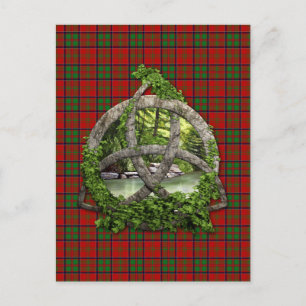 Celtic Trinity Knot and Clan MacDonald of Glencoe Postkarte